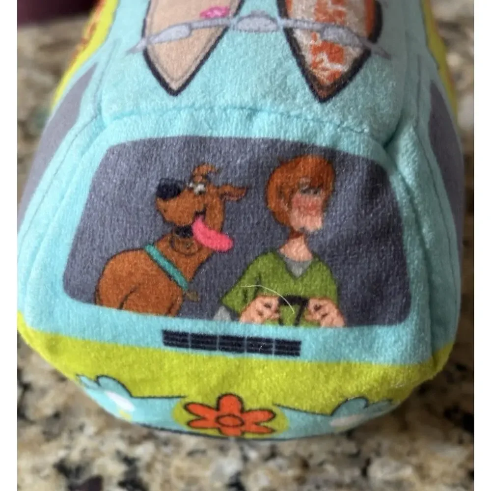 Bark Scooby-Doo Mystery Machine All Size Squeaky and Crinkly Plush Dog Toy